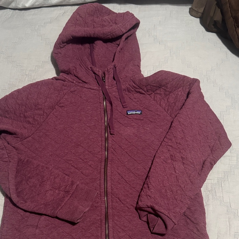 Patagonia Maroon Quilted Hoodie